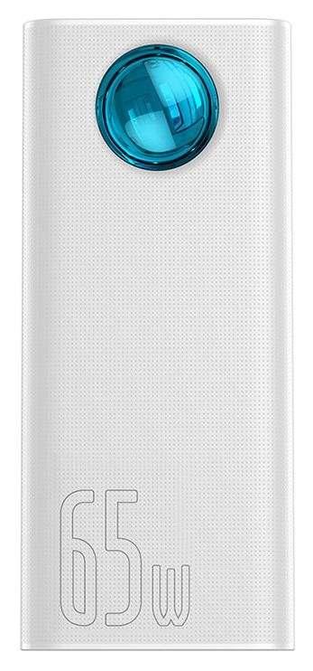 Baseus Amblight 30000mAh 4xUSB USB-C 65W biały