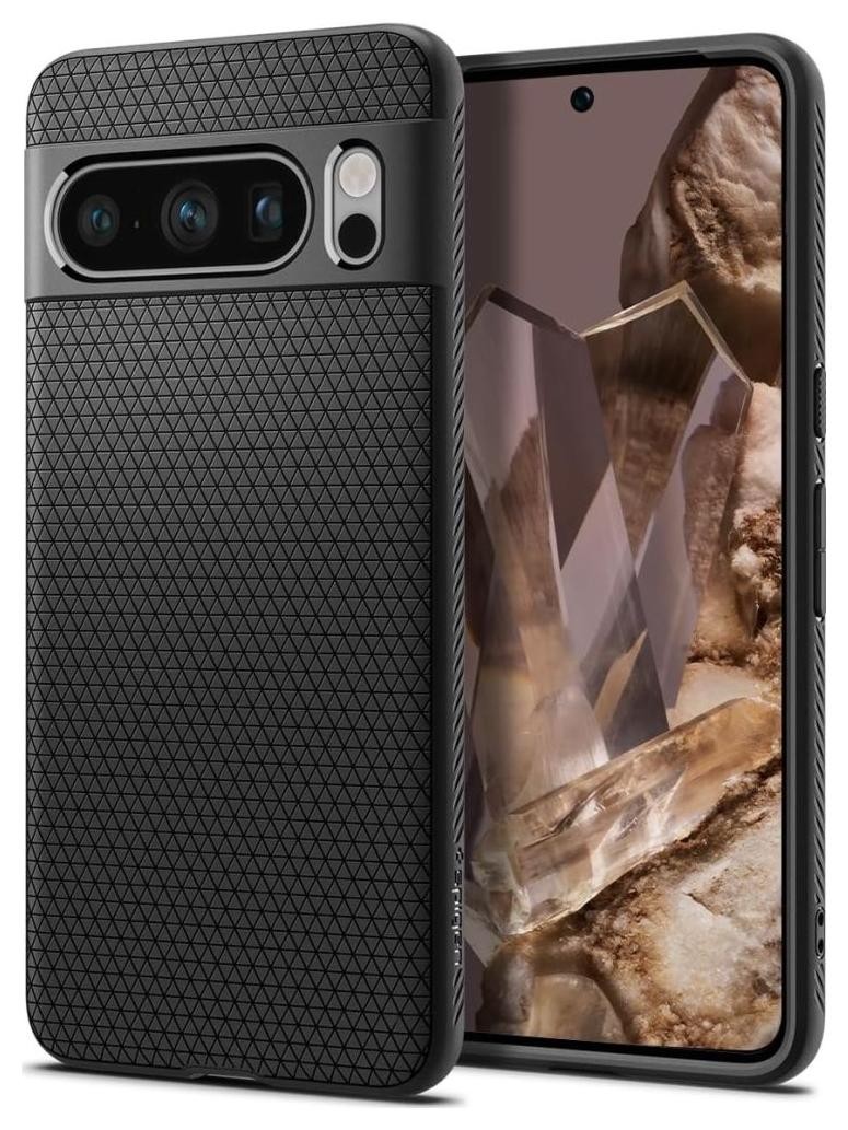Etui typu plecki Spigen Liquid Air do Google Pixel 8 Pro Matte czarny