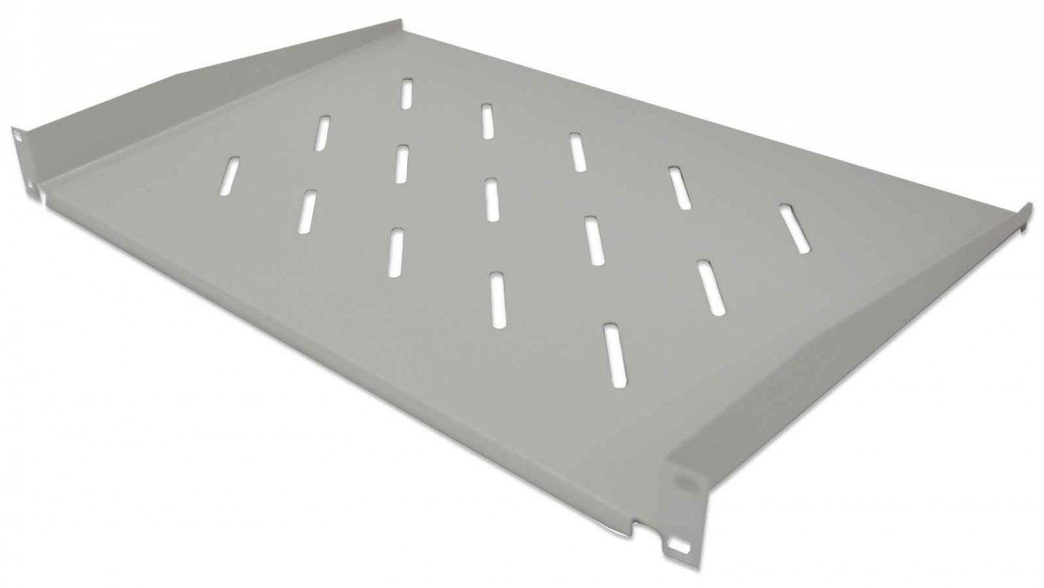 Półka Intellinet 714990 Półka 1U 300mm rack 19'' 2 punkty mocowania, perforowana, szara