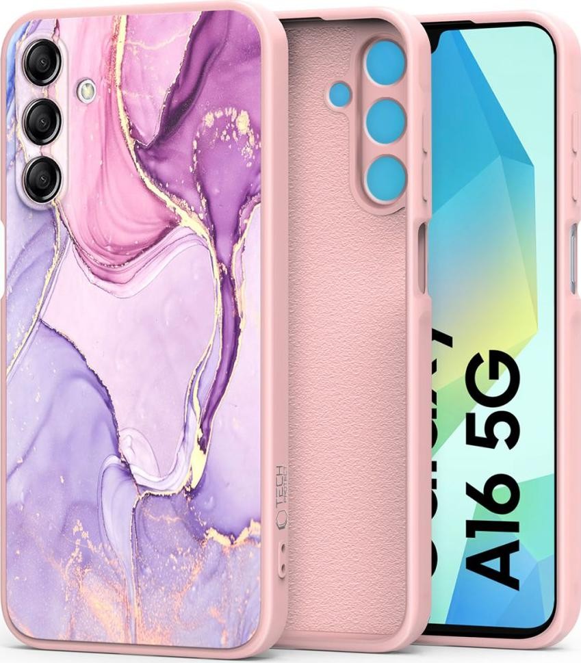 Etui typu plecki Tech-Protect Icon Galaxy A16 4G / 5G marmurowy