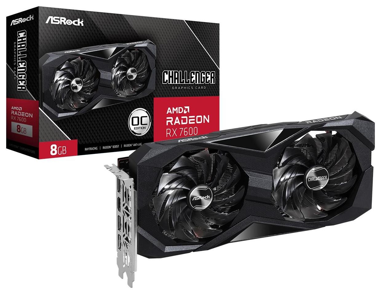 ASRock Radeon RX 7600 Challenger OC 8GB GDDR6