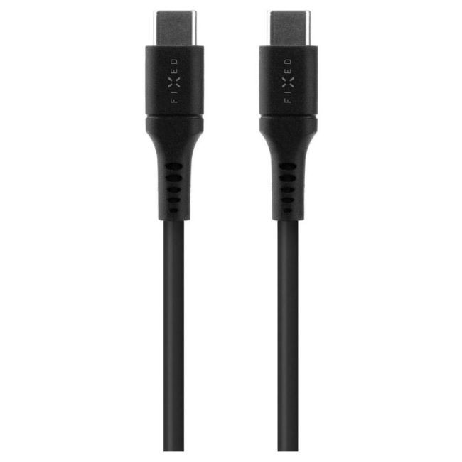 Fixed USB-C/USB-C i obsługą PD, 0,5 m, USB 2.0, 60 W, czarny