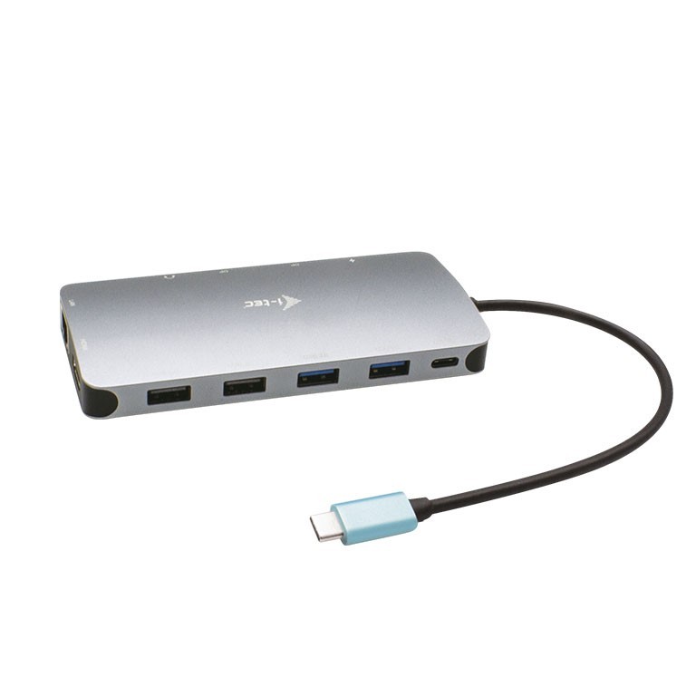 i-tec USB-C Metal Nano Docking Station 3x Display 2x DP 1x HDMI LAN Audio Power Delivery 100 W - Stacja dokująca
