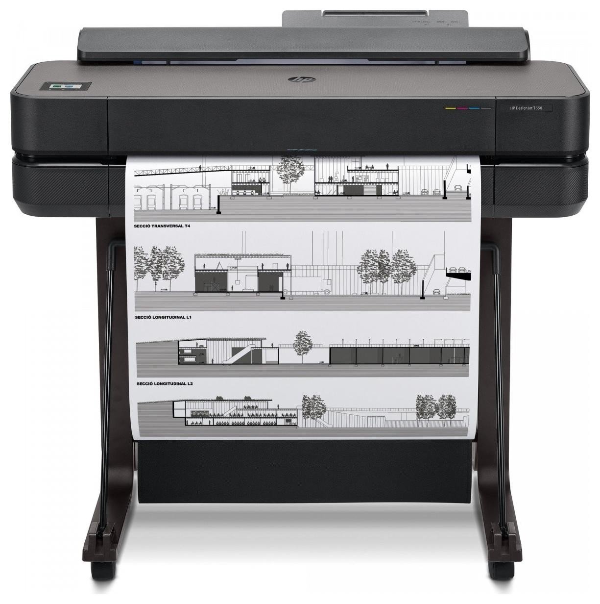 Kolorowa Ploter HP DesignJet T650 24-in Printer