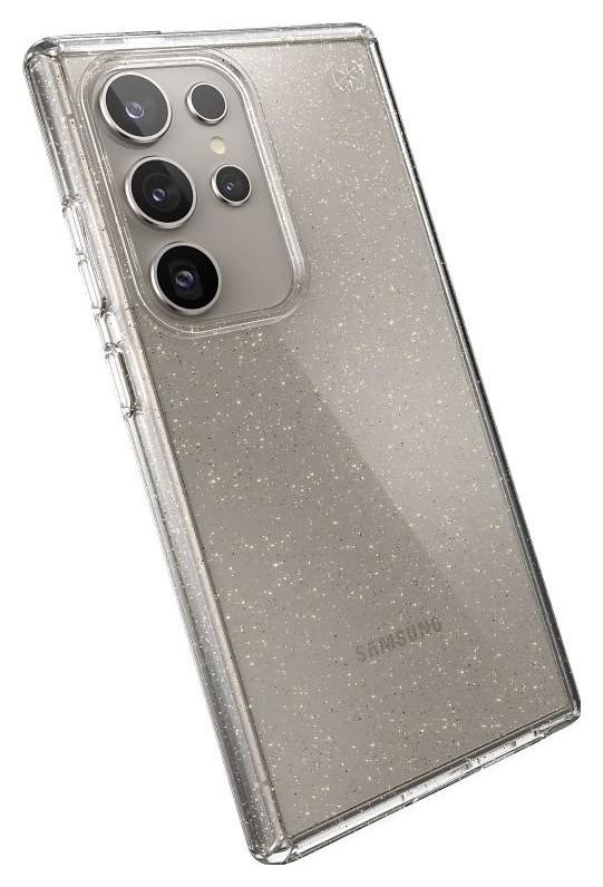 Etui typu plecki Speck Presidio Lux Glitter - Etui Samsung Galaxy S24 Ultra (Clear / Gold Glitter)