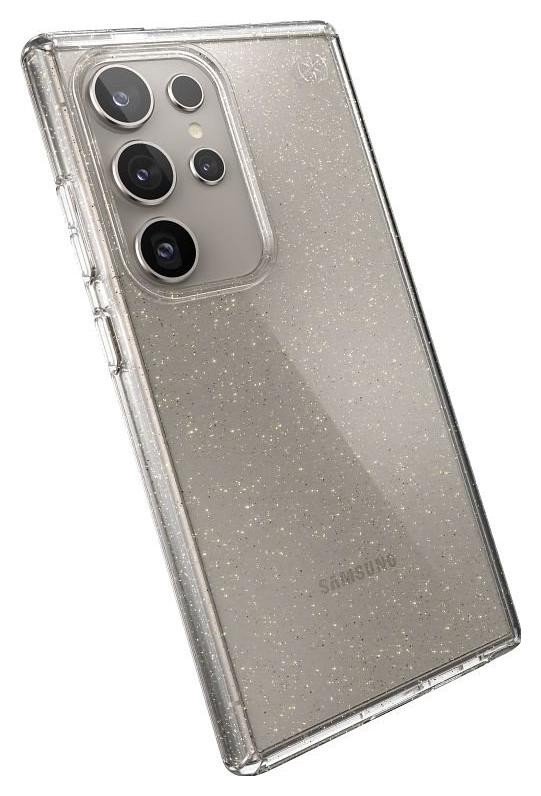 Etui typu plecki Speck Presidio Lux Glitter - Etui Samsung Galaxy S24 Ultra (Clear / Gold Glitter)