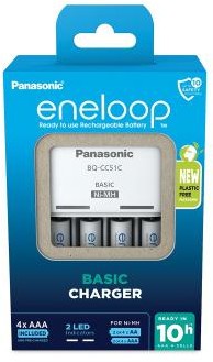 Panasonic Basic + 4x AAA Eneloop 800 mAh