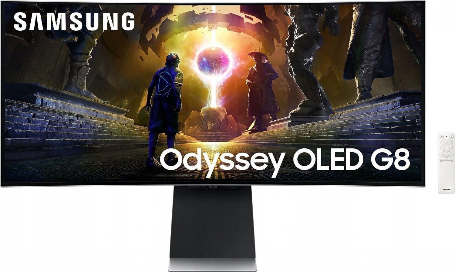 Samsung Odyssey OLED G8 LS34DG850SUXEN – 34'' | OLED | UWQHD | 175 Hz | 1800R Curved | HDR10 | HDR10+ Gaming | FreeSync Premium Pro | G-Sync Compati..