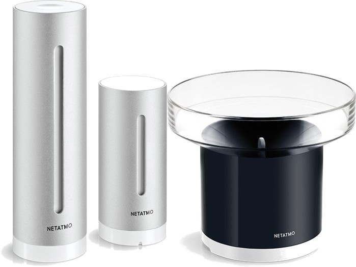 Netatmo Zestaw stacja pogodowa + deszczomierz