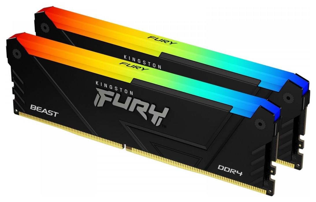 Kingston FURY Beast RGB 32GB [2x16GB 3600MHz DDR4 CL18 DIMM]