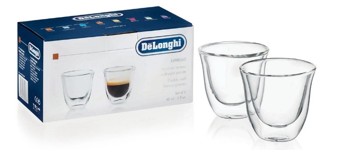 Zestaw szklanek De'Longhi DLSC310 Do Espresso 2 x 90 ml