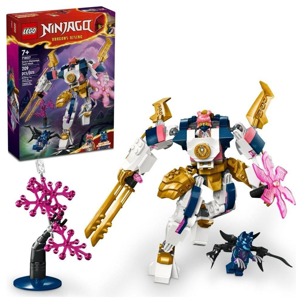 Klocki konstrukcyjne LEGO Ninjago 71807 Mech Żywiołu Technologii Sory