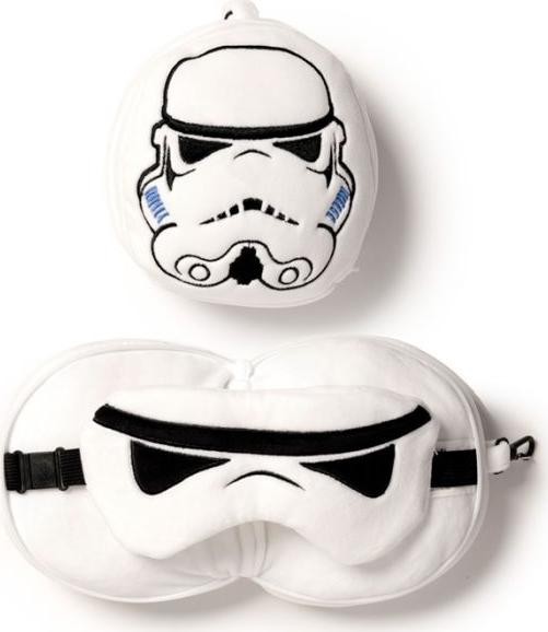 Zestaw Relaxeazzz Star Wars Stormtrooper Pluszowy Zestaw: Poduszka + Opaska Na Oczy