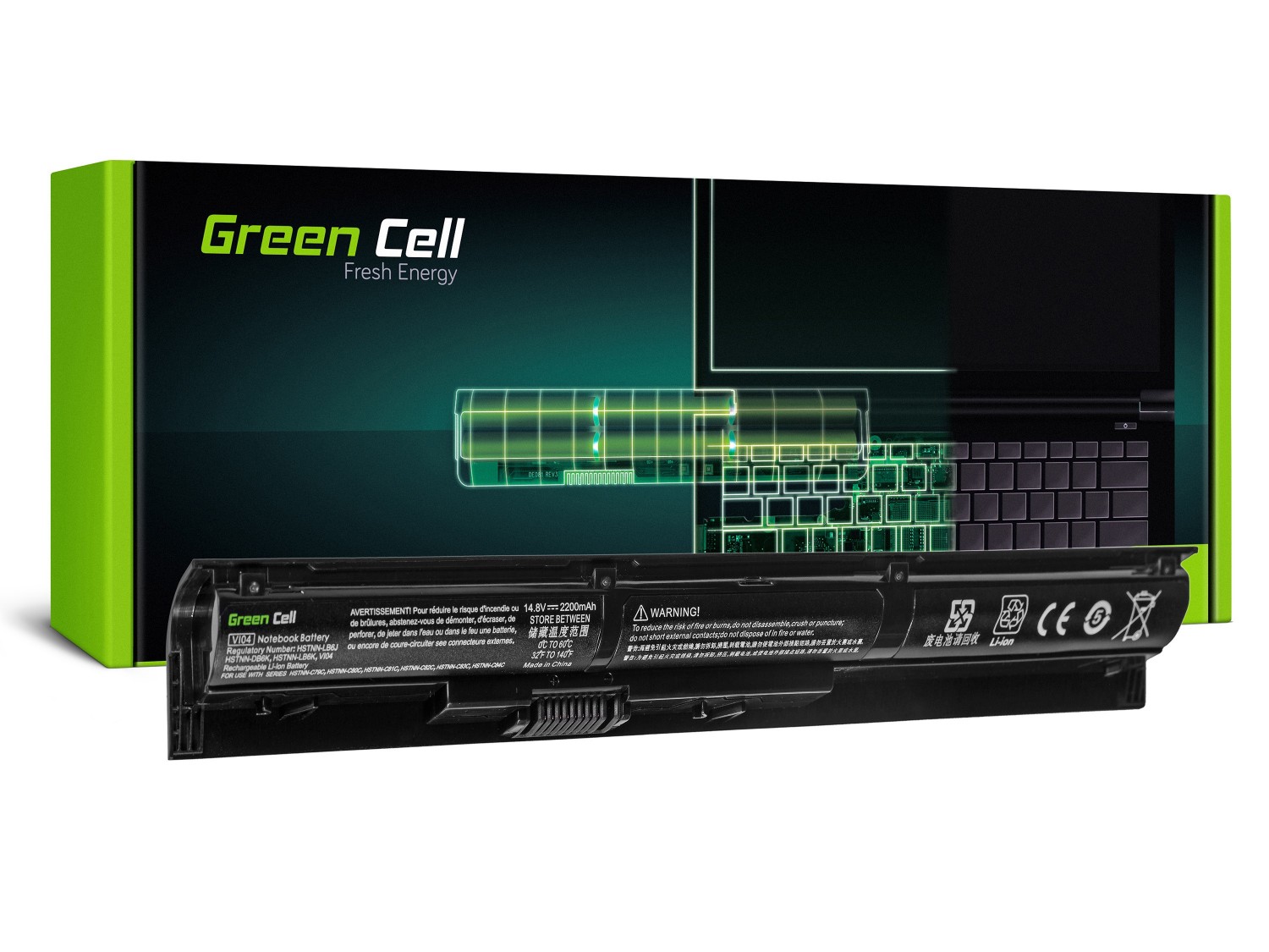 Zamiennik Green Cell do HP ProBook 440 G2 450 G2 / 14,4V 2200mAh