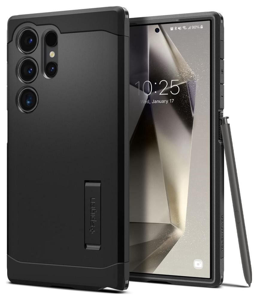 Etui typu plecki Spigen Tough Armor do Samsung Galaxy S24 Ultra czarny