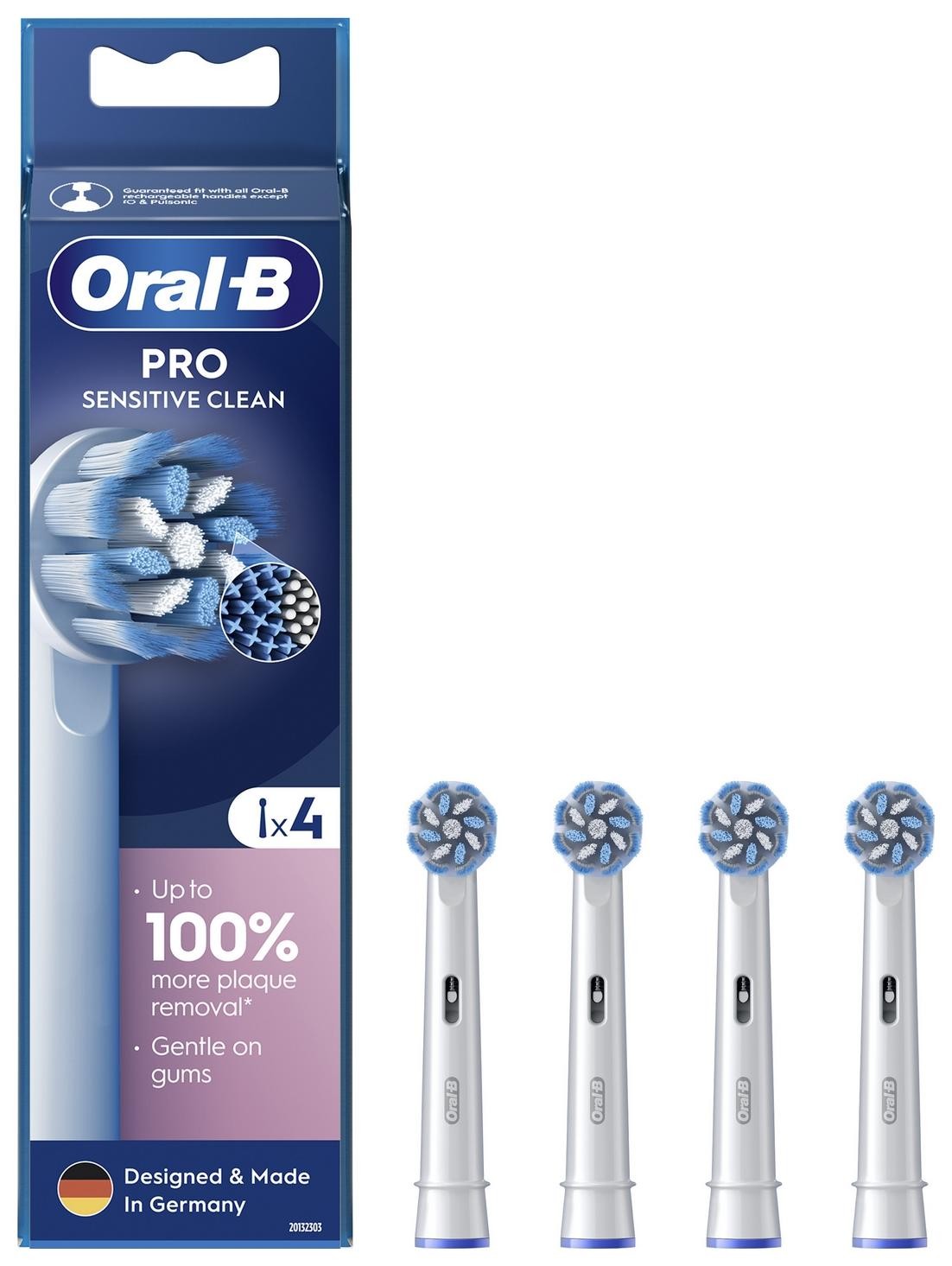 Końcówki do szczoteczek Oral-B EB60X Sensitive Clean 4 szt.