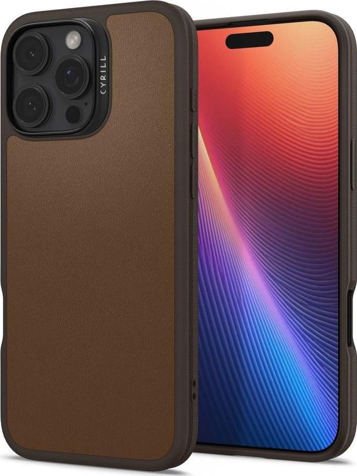 Etui typu plecki Spigen Cyrill Kajuk Magsafe iPhone 16 Pro Max brązowy