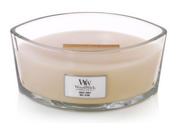 Świeczka elipsa WoodWick White Honey Elipsa 453,6g