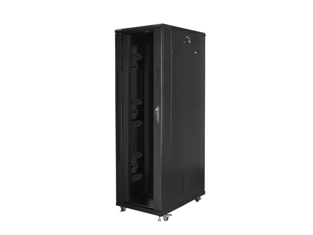 Stojąca Lanberg szafa rack stojąca 19'' 42U 800x1200 czarna