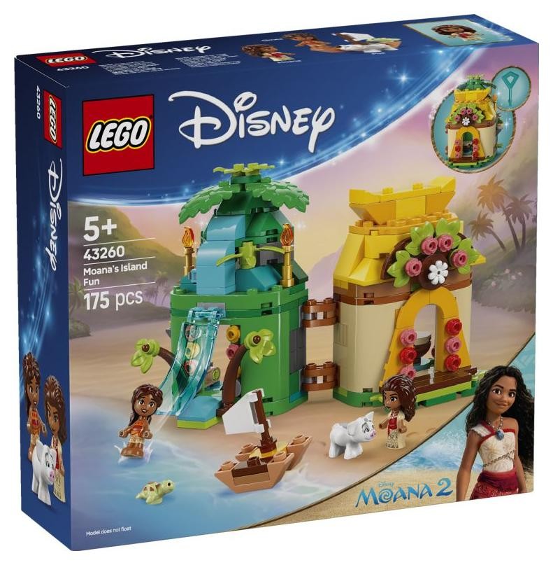 Klocki konstrukcyjne LEGO Disney Princess 43260 Zabawy Vaiany na wyspie