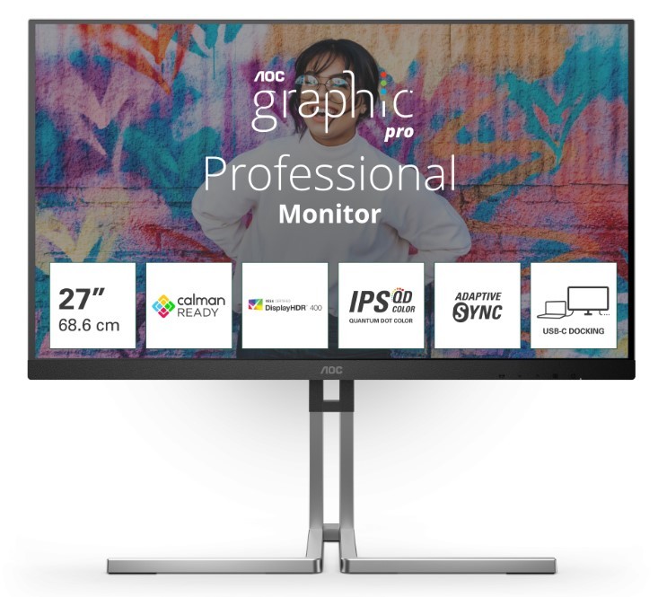AOC Graphic Pro Q27U3CV - 75Hz | QHD | 27'' | IPS | 4ms