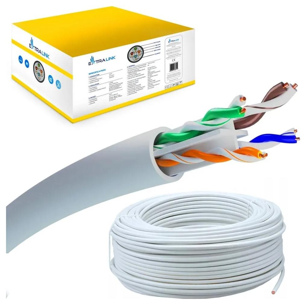 Extralink CAT6 UTP (U/UTP) V2 Wewnętrzny 100m