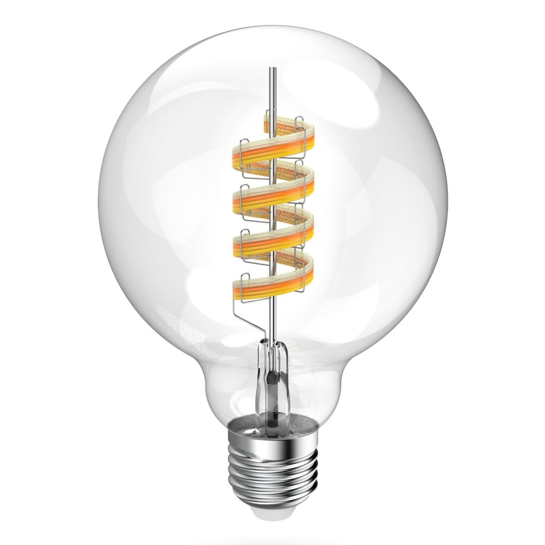 Hama Żarówka LED WIFI E27 | 4,9W RGBW | FILAMENTOWA GLOBE | MATTER