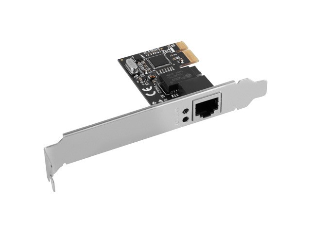 Lanberg karta sieciowa PCI Express X1 1x RJ45 1Gb RTL8111C śledź low profile