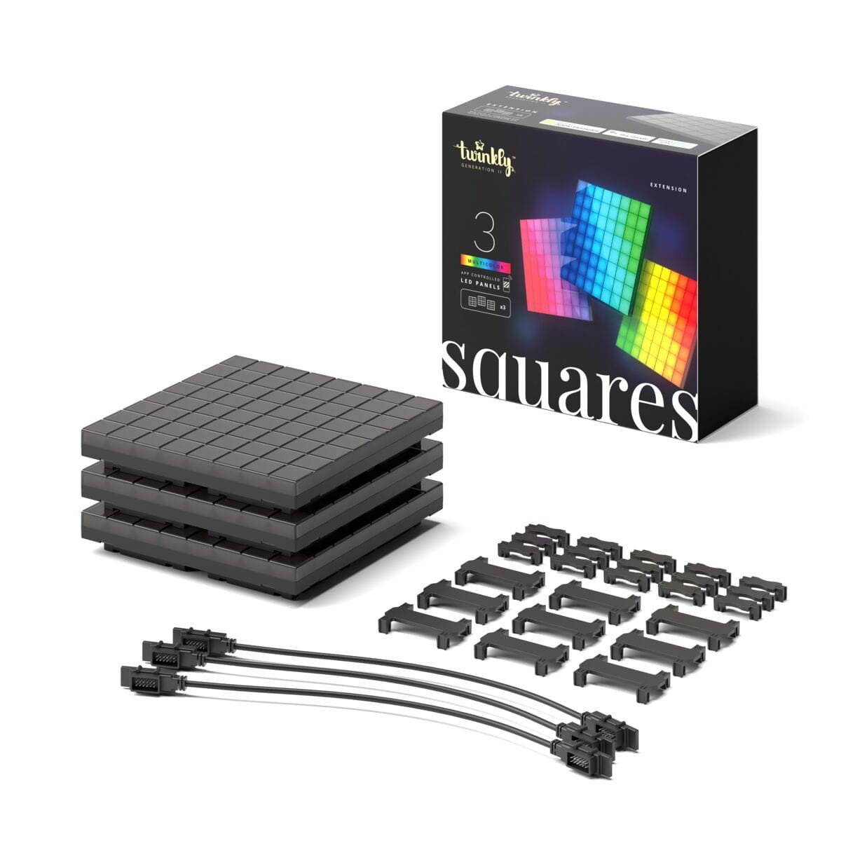 Twinkly Squares Extension Kit 3 Blocks x 64 pixels RGB