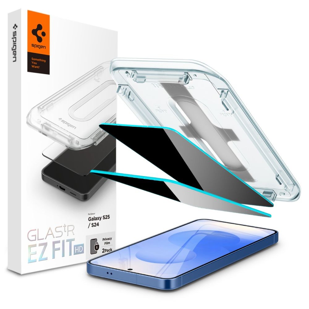 Spigen Glas.TR ''EZ Fit'' Privacy do Samsung Galaxy S24/S25 - 2 szt.