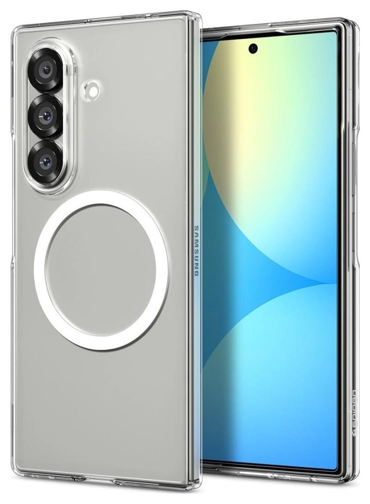 Etui typu plecki Spigen Airskin Mag Magsafe Galaxy Z Fold 7 crystal clear/white