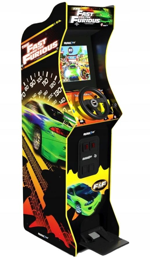 Arcade1UP Stojący Automat Konsola Retro Samochodowa + Kierownica