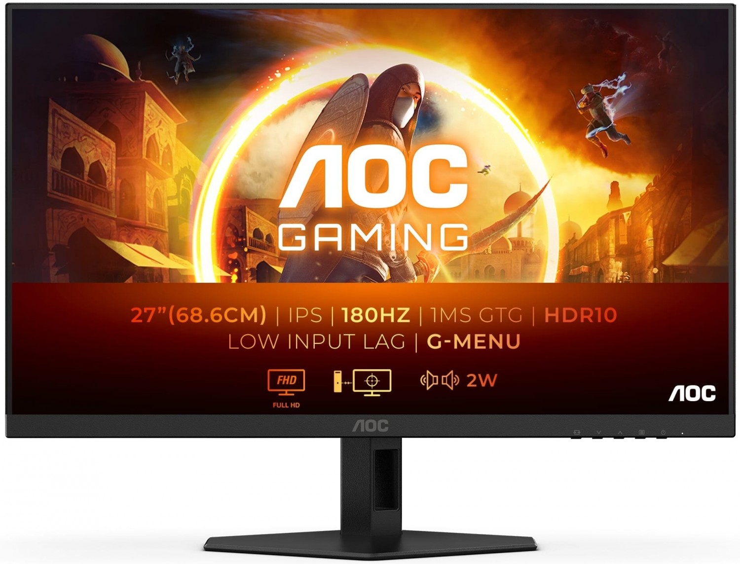AOC 27G4XE - 180Hz | Full HD | 27'' | Fast IPS | 0,5ms