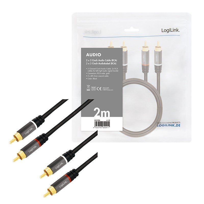 Pasywny LogiLink RCA 2.0m