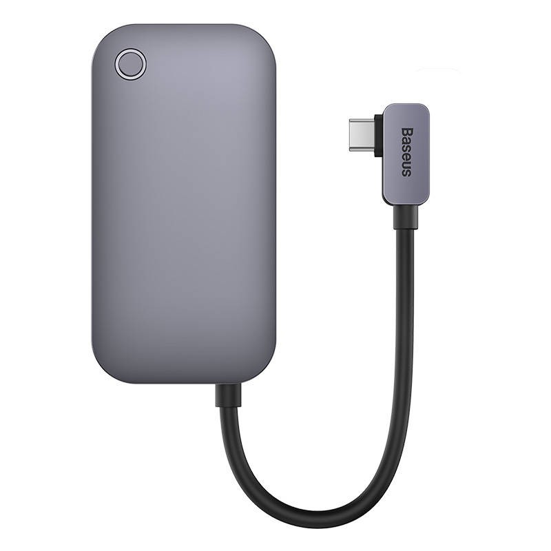 Baseus PadJoy Series Hub 6in1 USB-C do USB 3.0 + HDMI + USB-C PD + jack 3.5mm + SD/TF (szary)