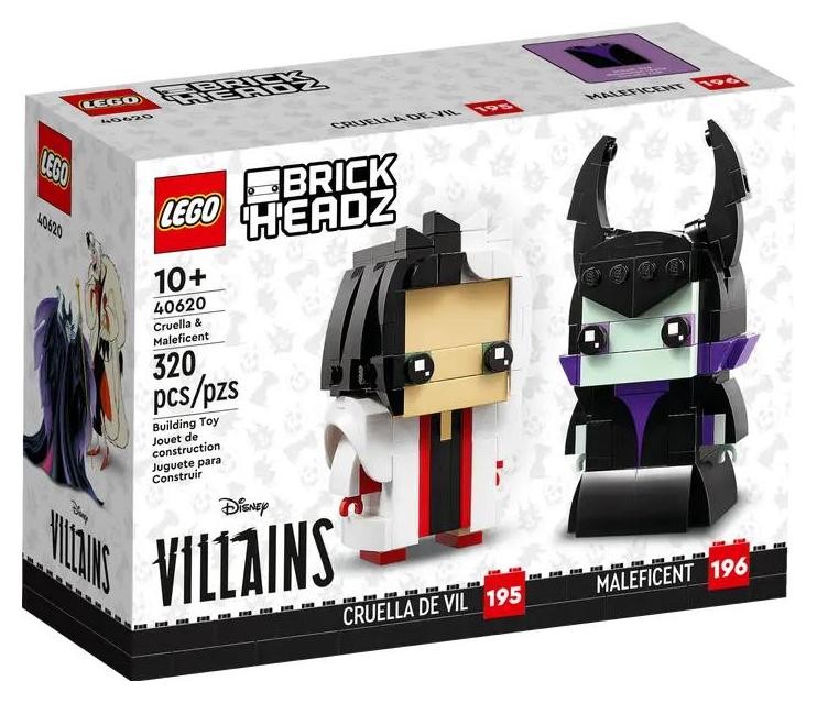 Klocki konstrukcyjne LEGO BrickHeadz 40620 Cruella i Diabolina