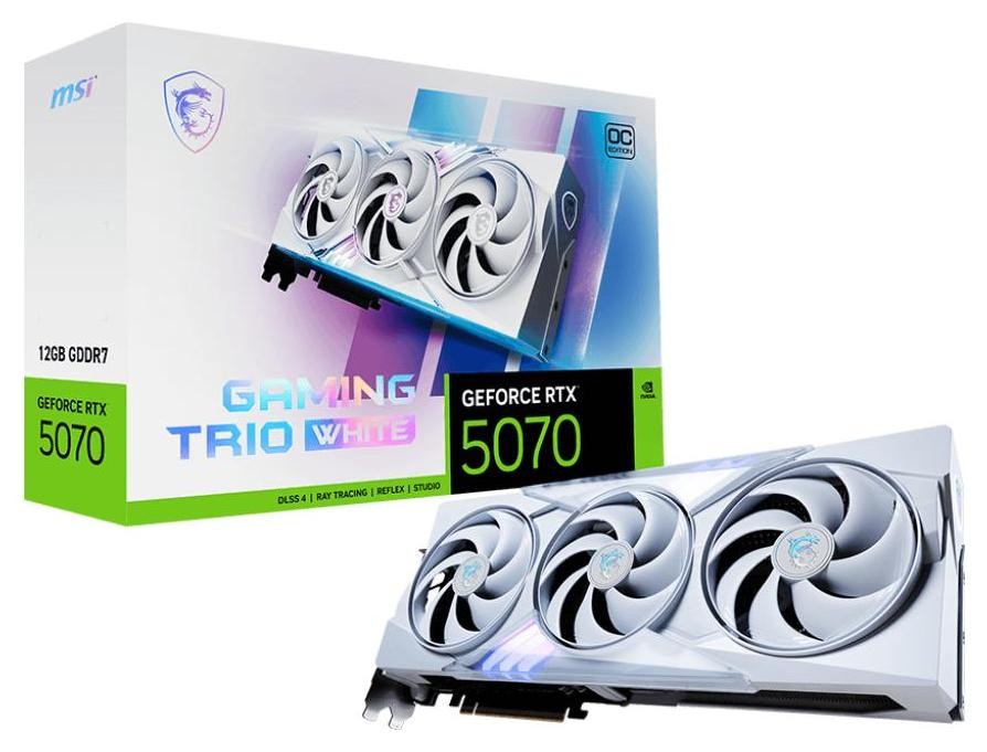 MSI GeForce RTX 5070 GAMING TRIO OC WHITE 12GB DLSS 4