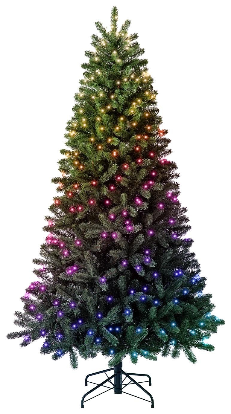 Twinkly Pre-lit Tree -1.50m Regal Tree, 270 RGB LED, Green wire, Plug Type C