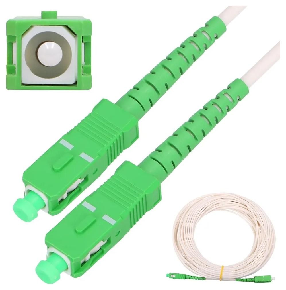 Jednomodowy Extralink SC/APC-SC/APC | LSZH, Jednomodowy, Simplex, G.657A1, 3mm, 30m, biały