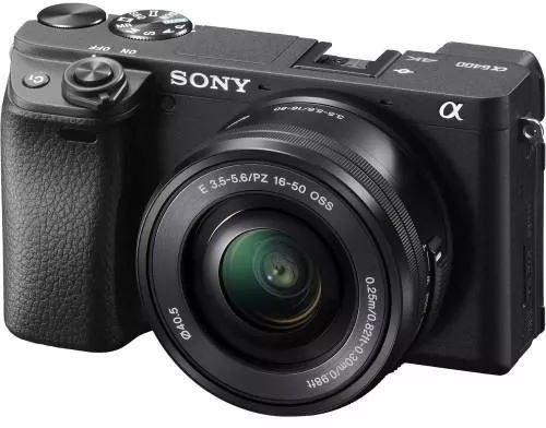 Sony Alpha ILCE-6400 + obiektyw Sony SELP 16-50mm czarny