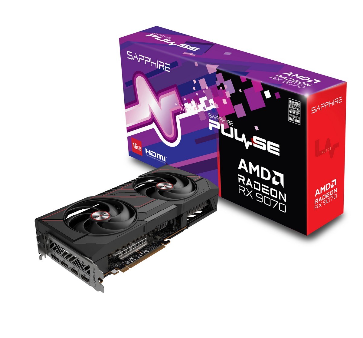 Sapphire Radeon RX 9070 Pulse 16GB GDDR6