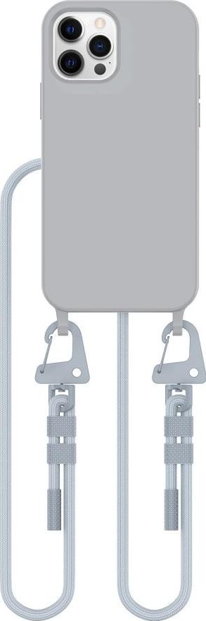 Etui typu plecki Tech-Protect Magnecklace MagSafe iPhone 12/ 12 Pro szary