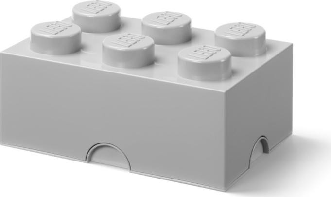 Pudełko na klocki LEGO Brick 6 40000805 szary