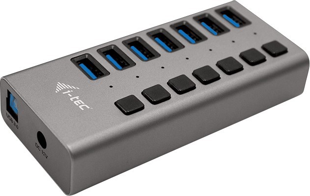 Aktywny i-tec USB 3.0 Charging HUB 7 36W 7x USB 3.0 (max. 10W) z wyłącznikami 5 Gb