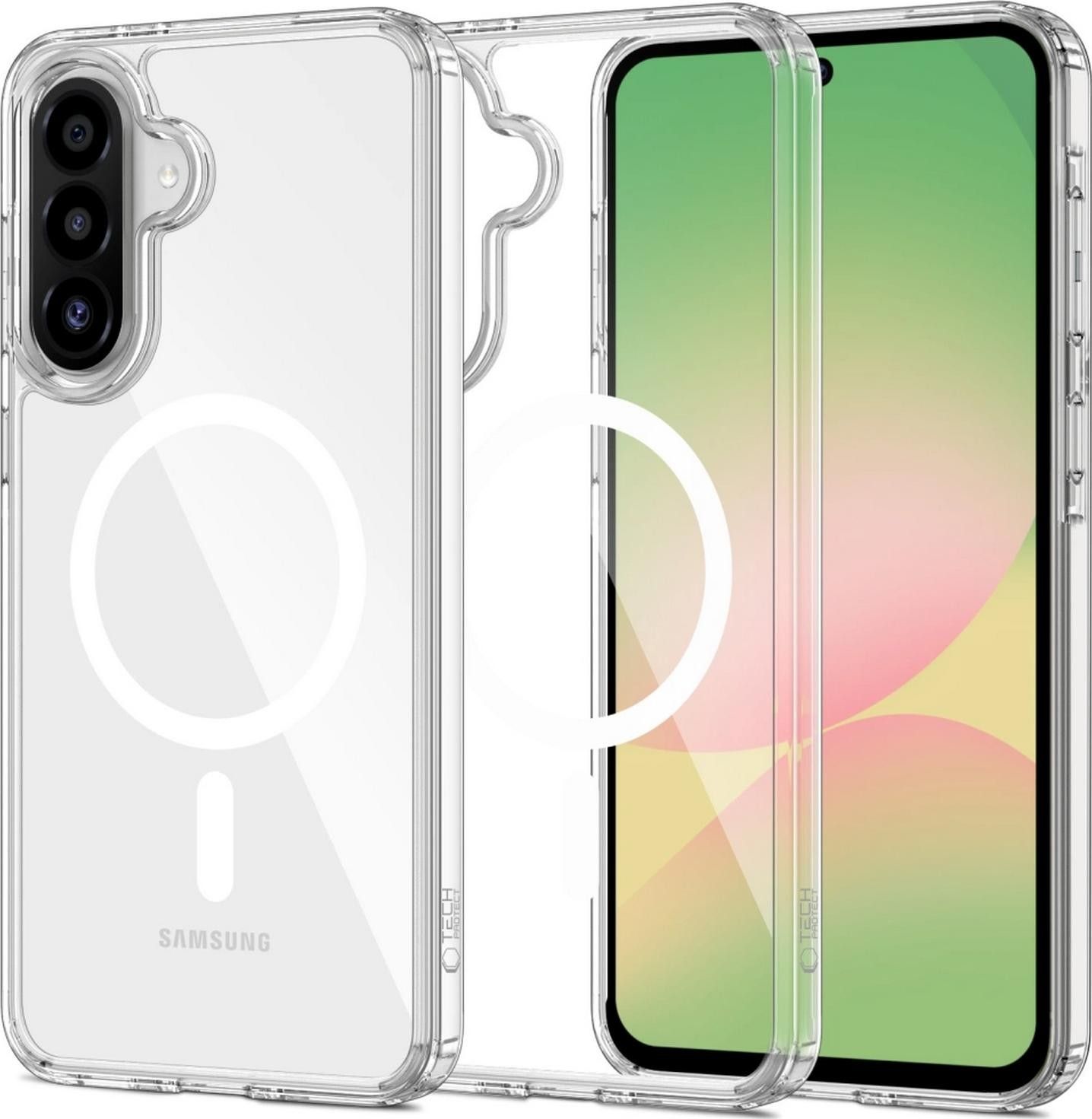 Etui typu plecki Tech-Protect Flexair Hybrid Magsafe Galaxy A36 5G Clear