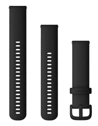 Garmin Pasek silikonowy na nadgarstek Quick Release 20 (czarny / czarna sprzączka)