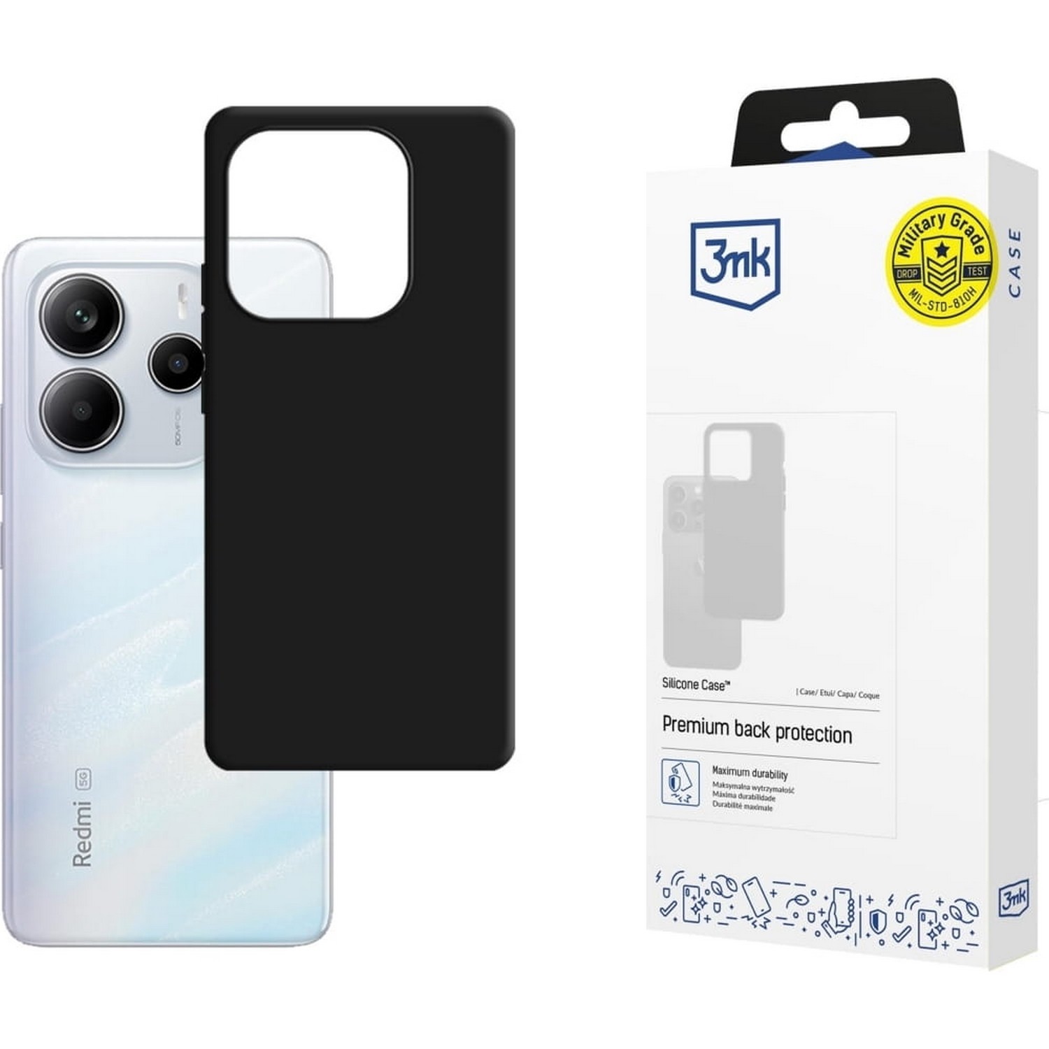 Etui typu plecki 3mk Silicone Case do Redmi Note 14 5G