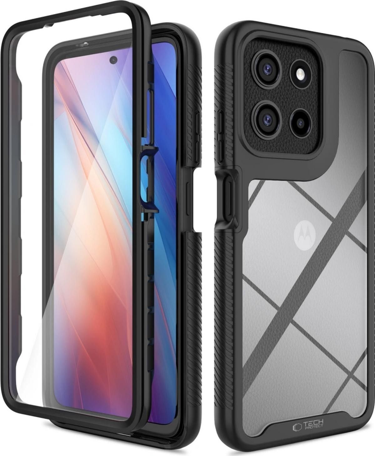 Etui Tech-Protect Defense Motorola Moto G15 / G15 Power / G05 / E15 czarny