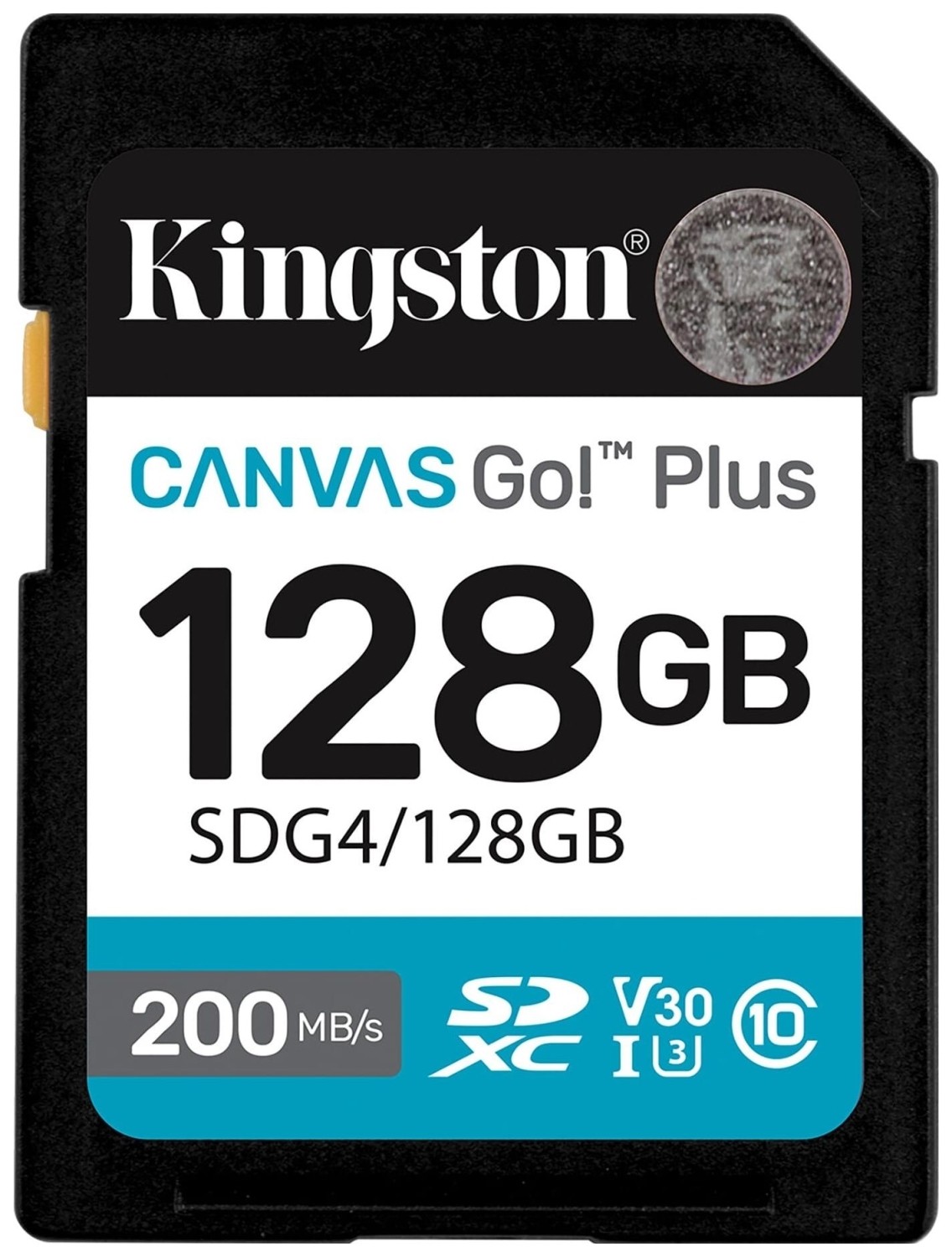 Kingston SDXC Canvas Go Plus Gen4 128GB C10 UHS-I U3 V30