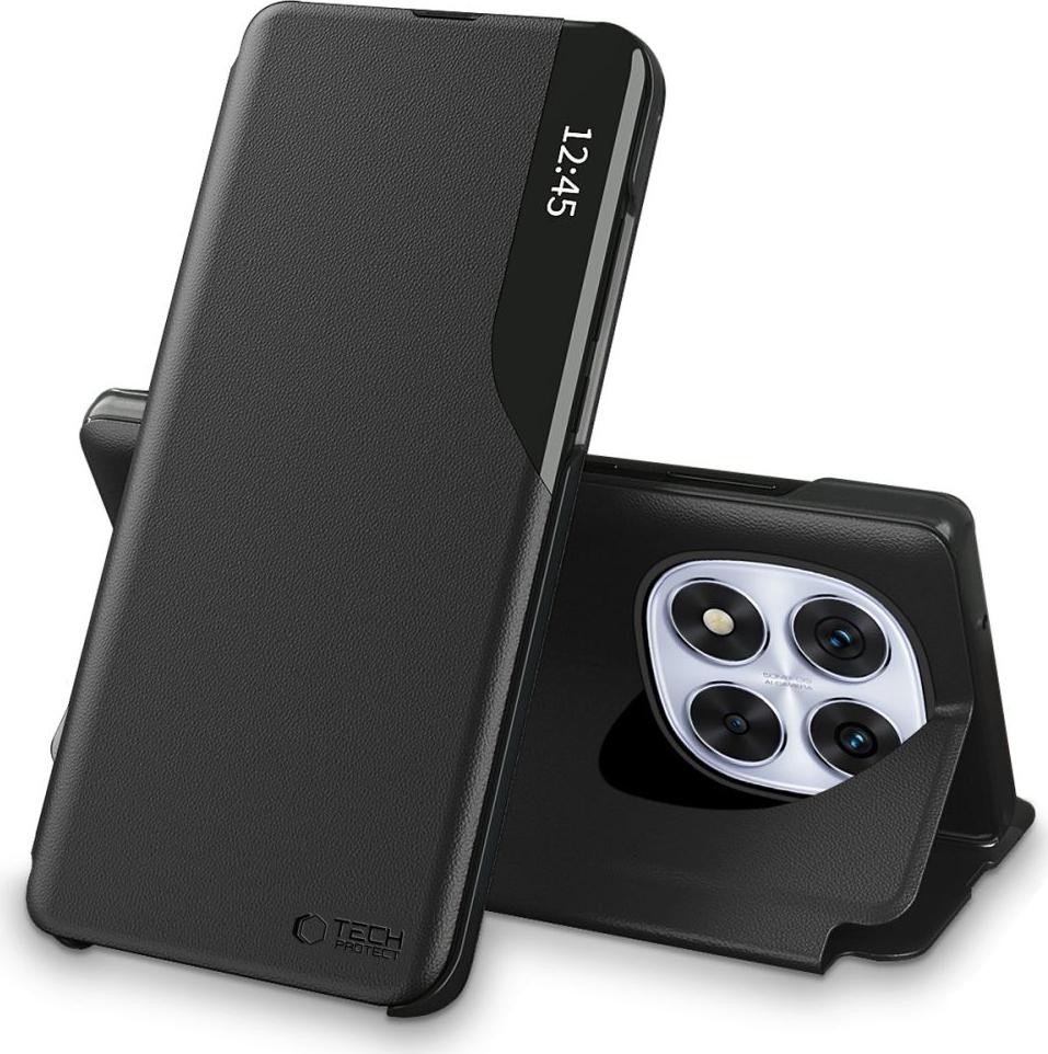 Etui z klapką Tech-Protect Smart View do Xiaomi Redmi Note 14 PRO 5G / Poco X7 5G czarny